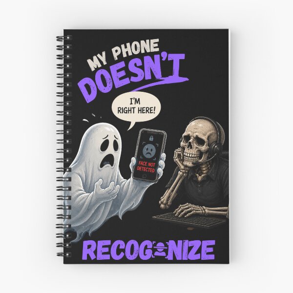 Item preview, My Phone Doesn’t Recognize Me – Funny Halloween Ghost designed and sold by Artur-GrafiTee.
