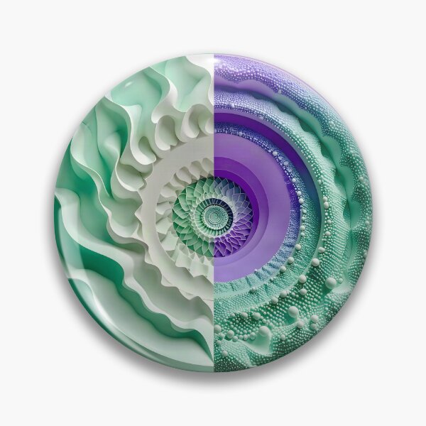 Item preview, Duality of Mint Waves and Lavender Beads designed and sold by Vicky Brago-Mitchell®.