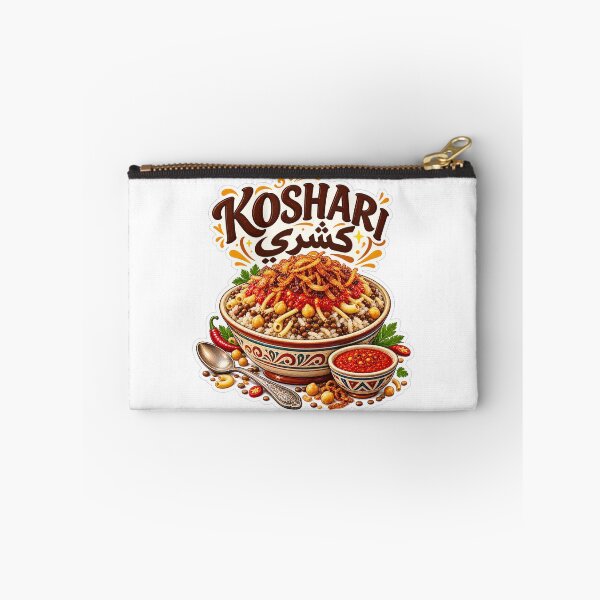 Item preview, Egyptian Koshari Food Art | Traditional Cairo Cuisine | Street Food Sticker Graphic designed and sold by FlatInkStudio.