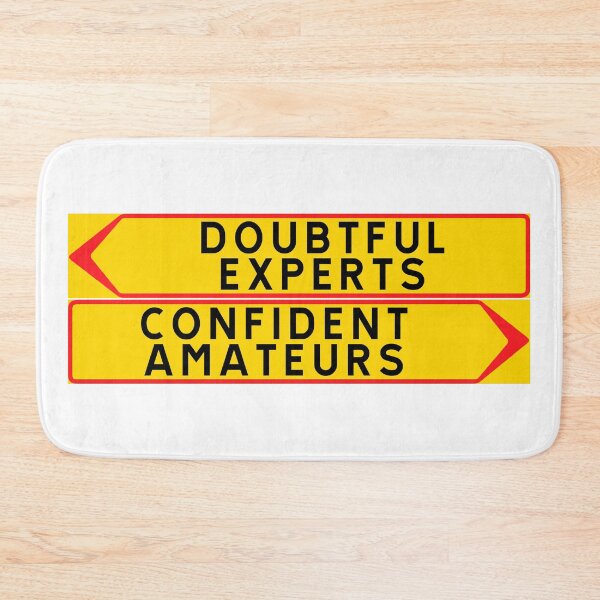 Item preview, Doubtful experts vs. Confident amateurs designed and sold by ALF2023.