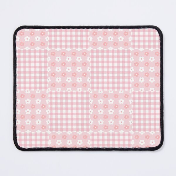 Item preview, Pink Gingham Patchwork Daisy Pattern designed and sold by SmallDart Creations.