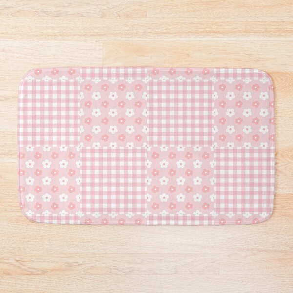 Item preview, Pink Gingham Patchwork Daisy Pattern designed and sold by SmallDart Creations.