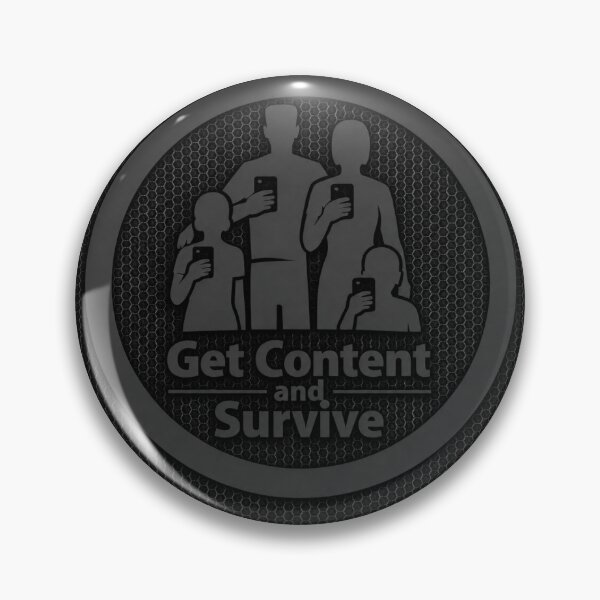 Item preview, Get Content and Survive – Minimalist Silhouette Design designed and sold by SachaMuru.