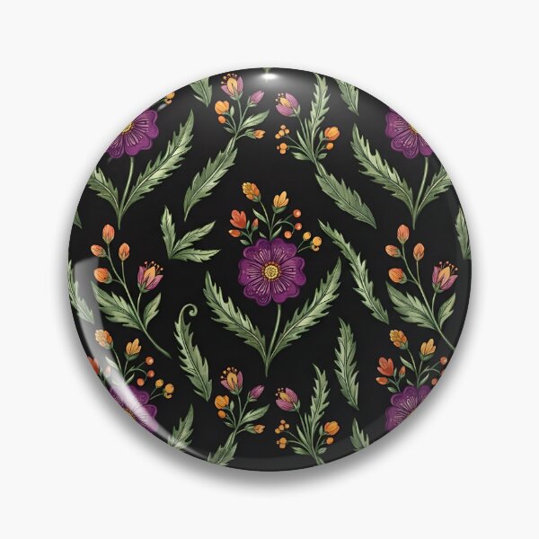 Item preview, Moody Midnight Floral – Dark Botanical Pattern designed and sold by BackTWO.