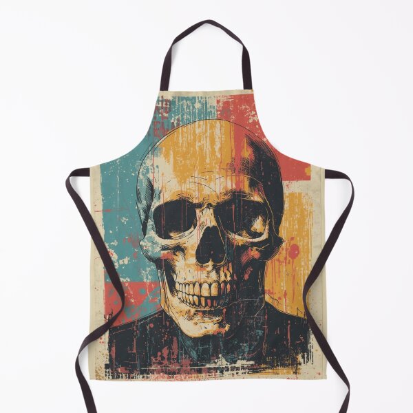 Item preview, Retro Grunge Skull Colorful Pop Art designed and sold by ERODED SELF.