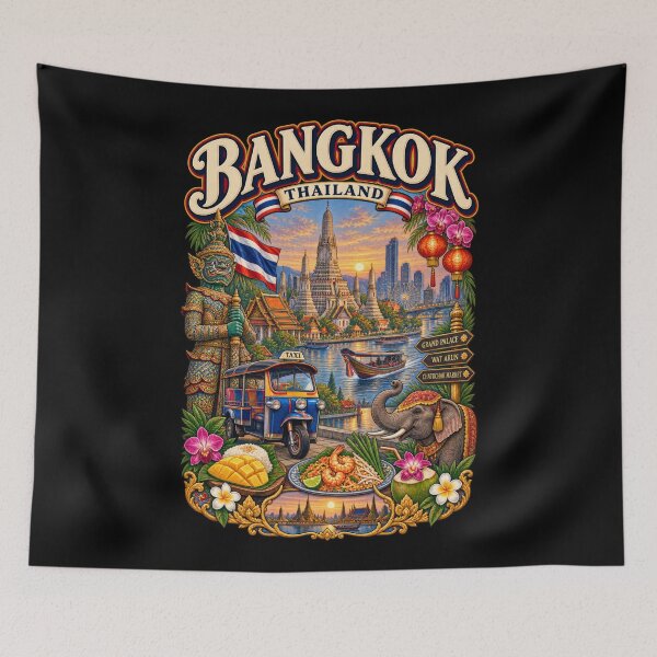 Item preview, Bangkok – Golden Temples designed and sold by RockitBaby.