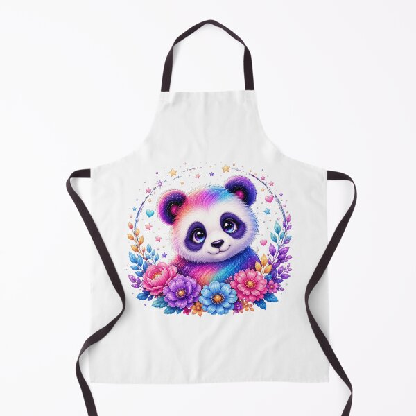 Item preview, Cute Rainbow Panda with Colorful Flowers designed and sold by MySthore.