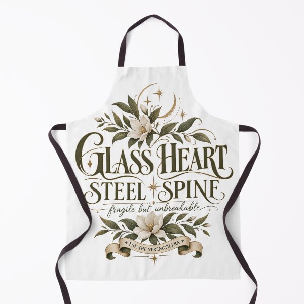 Item preview, Glass Heart Steel Spine Sad Girl Design designed and sold by InkroarCo.