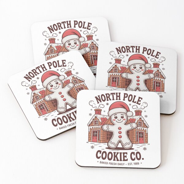 Item preview, North Pole Cookie Co. – Retro Gingerbread Christmas Art designed and sold by BackTWO.
