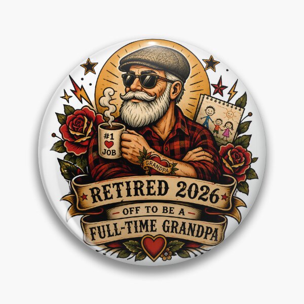 Item preview, Retired 2026 Off To Be A Full-Time Grandpa - Funny Cool Grandpa Retirement Gift designed and sold by Neurospicy Trolls.