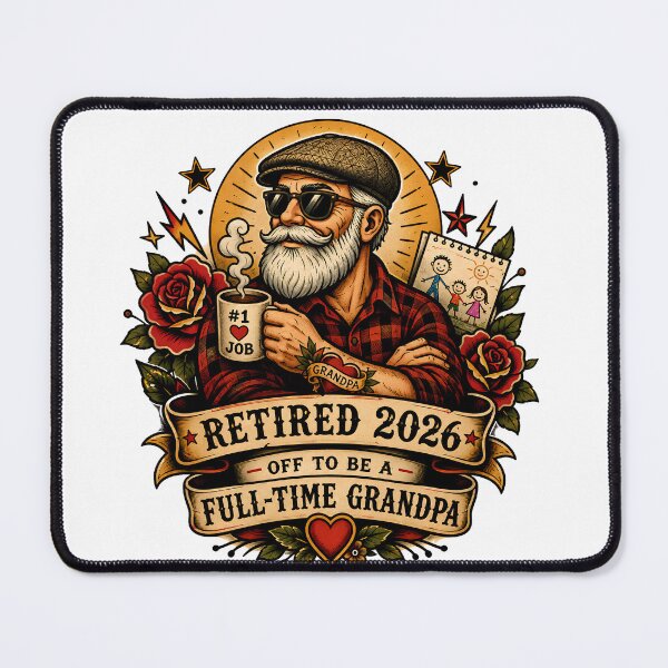 Item preview, Retired 2026 Off To Be A Full-Time Grandpa - Funny Cool Grandpa Retirement Gift designed and sold by Neurospicy Trolls.