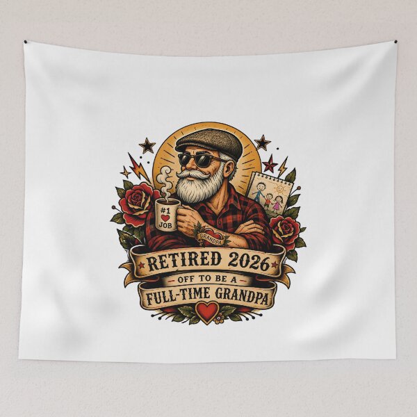 Item preview, Retired 2026 Off To Be A Full-Time Grandpa - Funny Cool Grandpa Retirement Gift designed and sold by Neurospicy Trolls.
