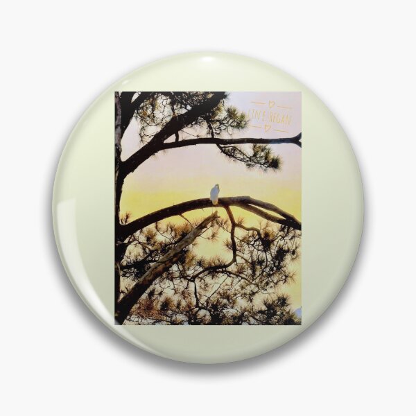 Item preview, Snowy Egret in Golden Pine designed and sold by Wait, Watch and Wander Shop.