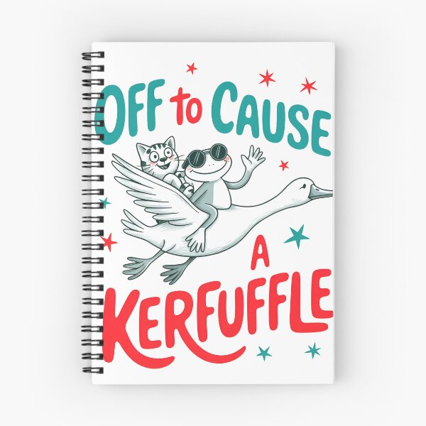 Item preview, Off to Cause a Kerfuffle – Funny Mischievous Animal Art designed and sold by BackTWO.
