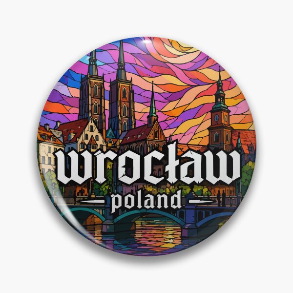Item preview, Wroclaw Poland Travel Stained Glass Art designed and sold by TomFrontierArt.