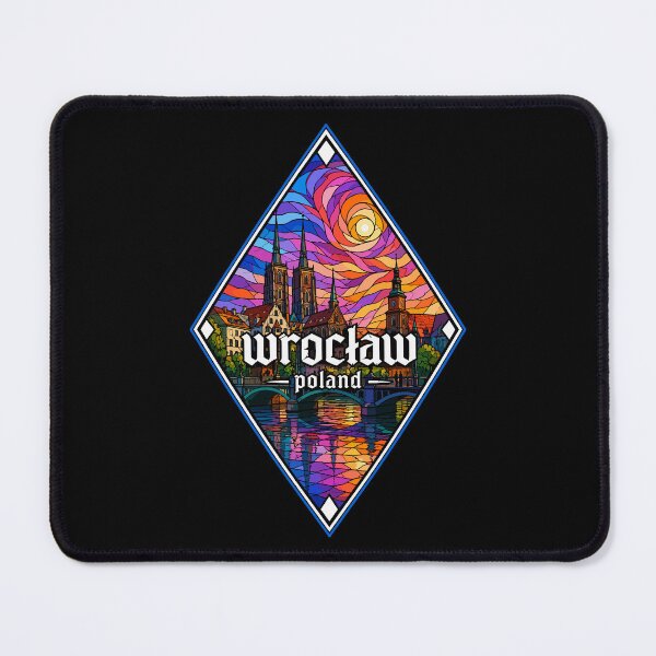 Item preview, Wroclaw Poland Travel Stained Glass Art designed and sold by TomFrontierArt.