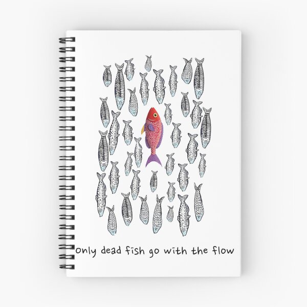 Item preview, Only dead fish go with the flow designed and sold by Apex-biz.
