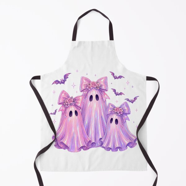 Item preview, Pink Holographic Coquette Ghosts - Cute Pastel Halloween Trio designed and sold by Neurospicy Trolls.