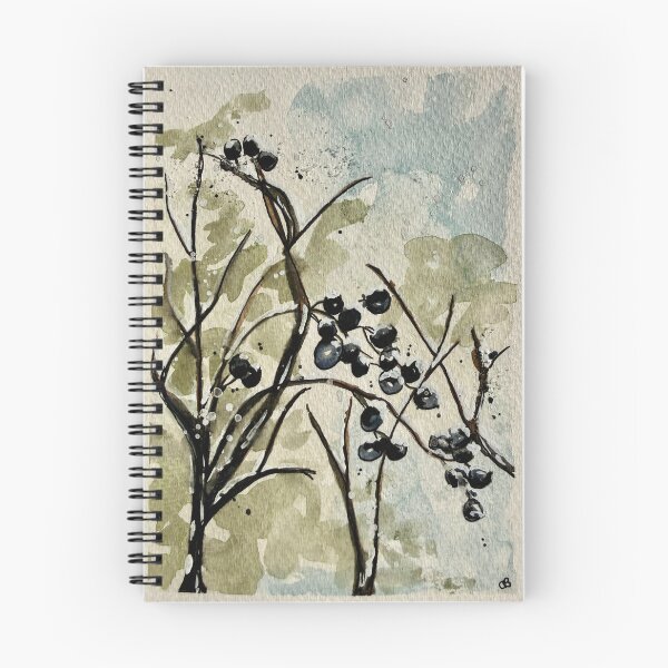 Item preview, Ramas de arbusto con bayas en delicada acuarela. designed and sold by LakeArtWorks.