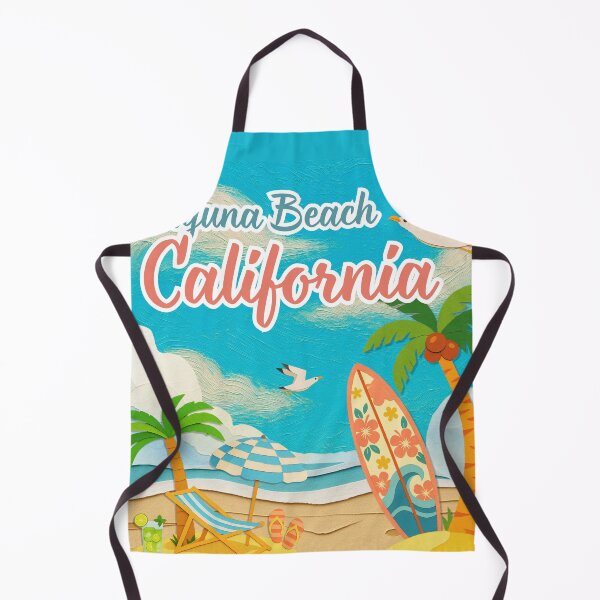 Item preview, Laguna Beach California Retro Papercraft Beach Art | Vacation Souvenir designed and sold by DonnaRaine.