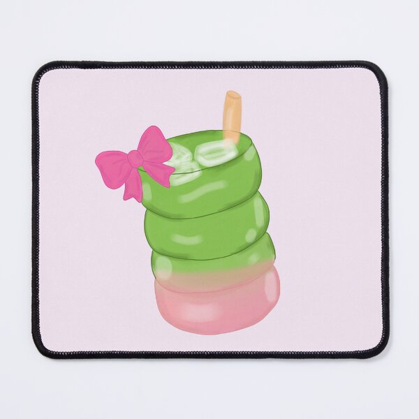 Item preview, Kawaii Matcha Latte with Pink Bow – Cute Café Aesthetic Art designed and sold by Kanikawaii.