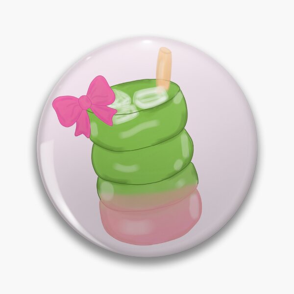 Item preview, Kawaii Matcha Latte with Pink Bow – Cute Café Aesthetic Art designed and sold by Kanikawaii.