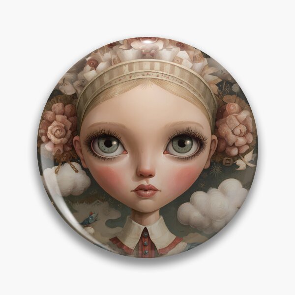 Item preview, Whimsical Cloud Doll Portrait designed and sold by SiralyInk.