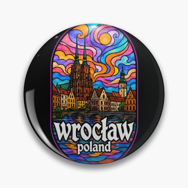 Item preview, Wroclaw Poland Travel Stained Glass designed and sold by TomFrontierArt.