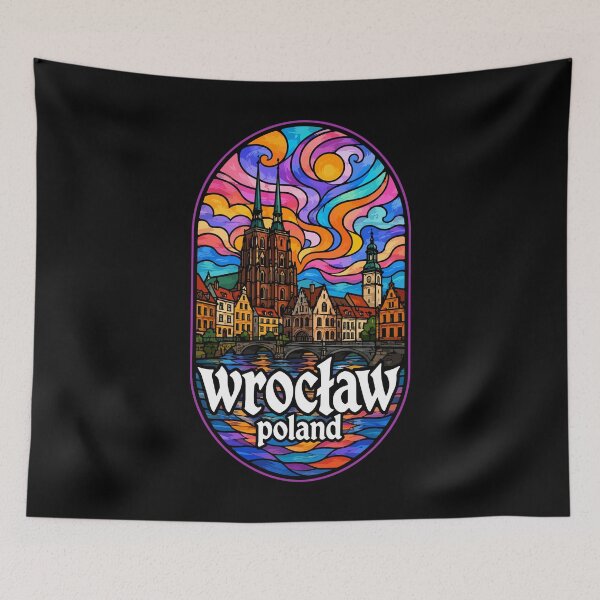Item preview, Wroclaw Poland Travel Stained Glass designed and sold by TomFrontierArt.