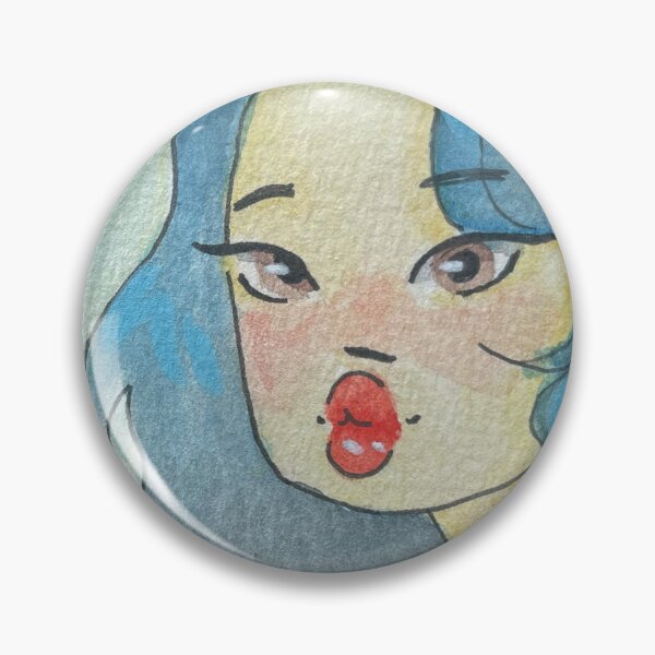 Item preview, Girl with a Cherry in Watercolor designed and sold by GreenTStudio.
