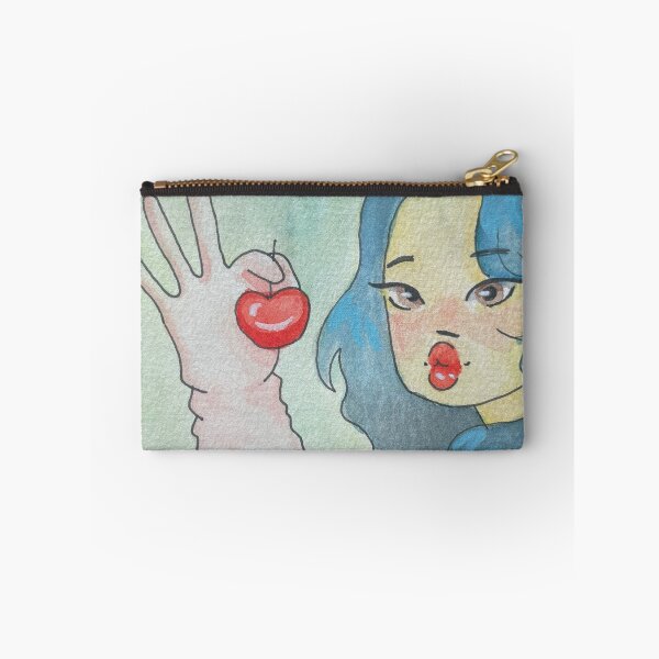 Item preview, Girl with a Cherry in Watercolor designed and sold by GreenTStudio.