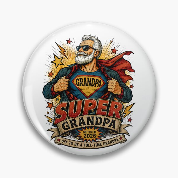Item preview, Super Grandpa Retired 2026 - Funny Retirement Superhero Grandpa Gift designed and sold by Neurospicy Trolls.