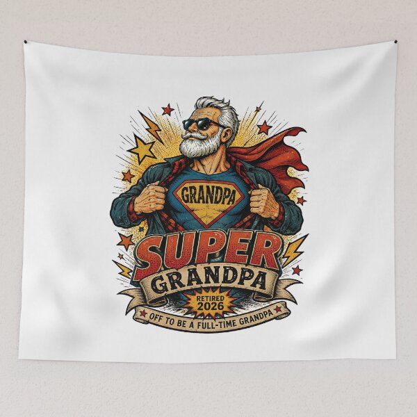 Item preview, Super Grandpa Retired 2026 - Funny Retirement Superhero Grandpa Gift designed and sold by Neurospicy Trolls.