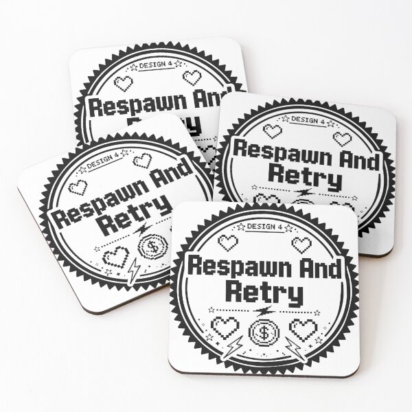 Item preview, Respawn and Retry – Motivational Retro Gaming Art designed and sold by BackTWO.