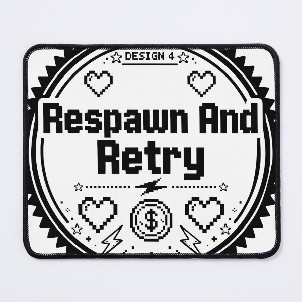 Item preview, Respawn and Retry – Motivational Retro Gaming Art designed and sold by BackTWO.