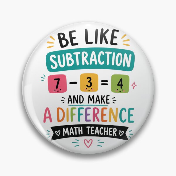 Item preview, Be Like Subtraction and Make A Difference Math Teacher 1 designed and sold by Positive&FunnyThings.