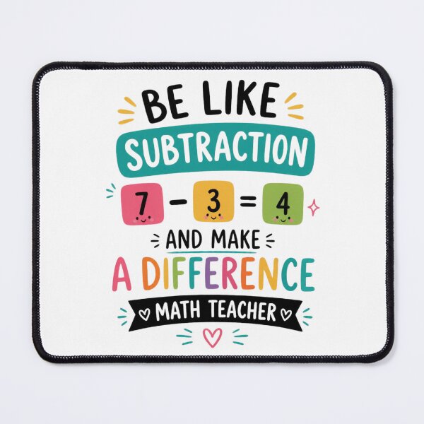 Item preview, Be Like Subtraction and Make A Difference Math Teacher 1 designed and sold by Positive&FunnyThings.