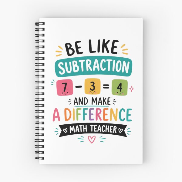 Item preview, Be Like Subtraction and Make A Difference Math Teacher 1 designed and sold by Positive&FunnyThings.