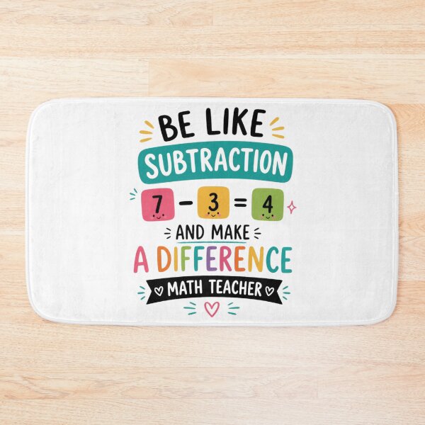 Item preview, Be Like Subtraction and Make A Difference Math Teacher 1 designed and sold by Positive&FunnyThings.