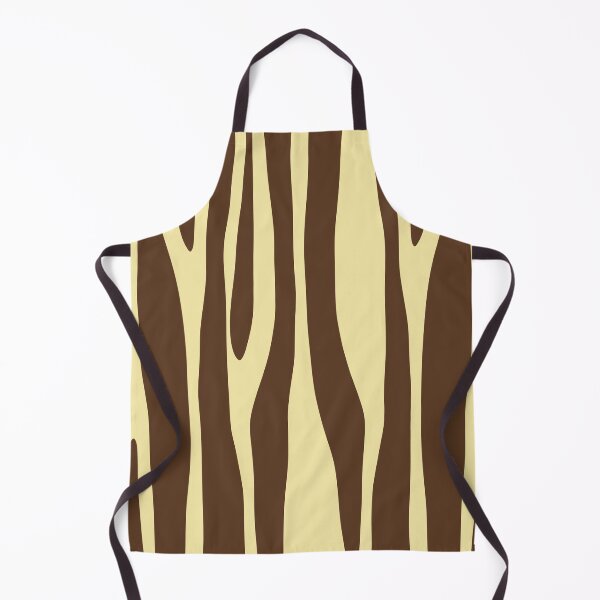 Item preview, Abstract Organic Wild Stripe Pattern in Chocolate Brown and Butter Yellow designed and sold by kierkegaard.