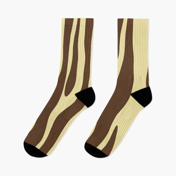 Item preview, Abstract Organic Wild Stripe Pattern in Chocolate Brown and Butter Yellow designed and sold by kierkegaard.
