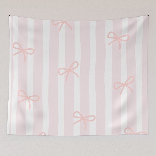 Item preview, bows and stripe pattern minimalist style  designed and sold by HANI'SWORLD.