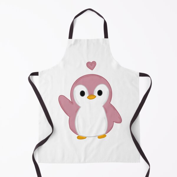 Item preview, Sweet Pink Penguin with Heart – Kawaii Animal Sticker designed and sold by Kanikawaii.