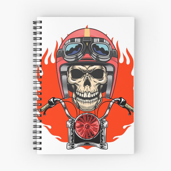 Item preview, Born to Ride Flaming Biker Skull with Helmet designed and sold by V8Green.