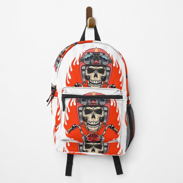 Item preview, Born to Ride Flaming Biker Skull with Helmet designed and sold by V8Green.