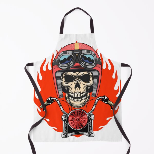Item preview, Born to Ride Flaming Biker Skull with Helmet designed and sold by V8Green.