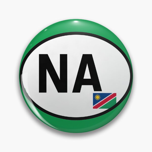 Item preview, Namibia NA Oval Country Code Sticker designed and sold by The Digital Compass.
