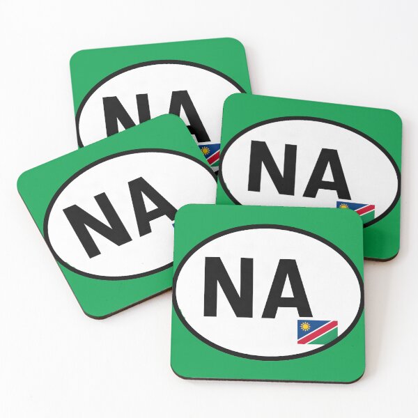 Item preview, Namibia NA Oval Country Code Sticker designed and sold by The Digital Compass.