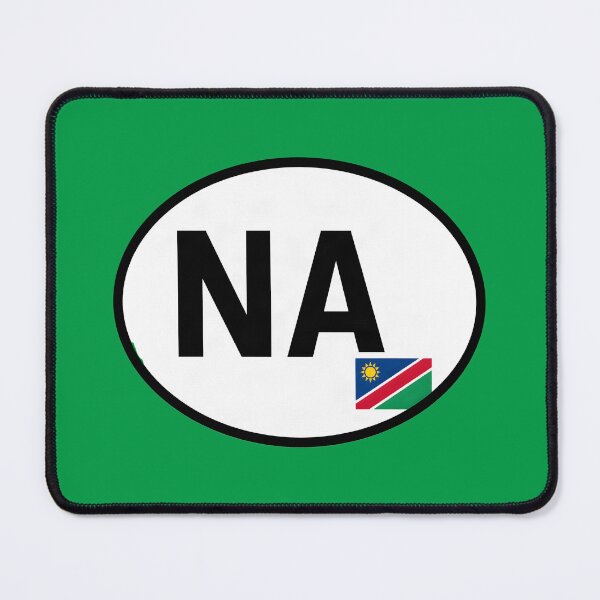 Item preview, Namibia NA Oval Country Code Sticker designed and sold by The Digital Compass.