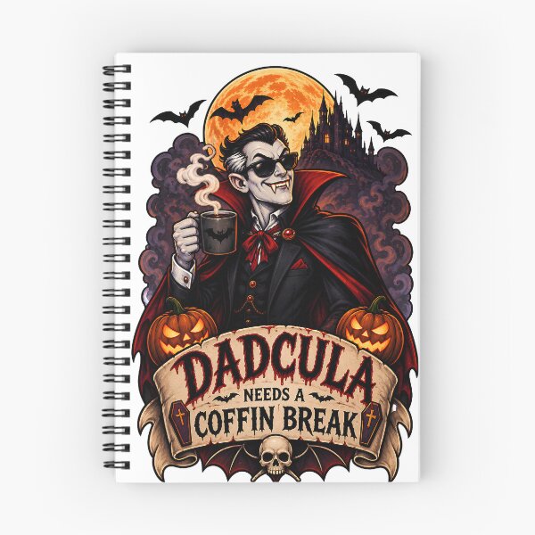 Item preview, Dadcula Needs A Coffin Break - Funny Dracula Dad Halloween Coffee designed and sold by Neurospicy Trolls.